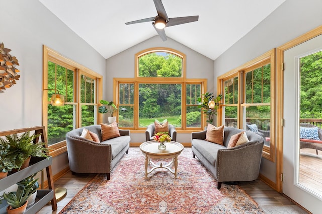 6539 Orchard Ridge Trl, Woodbury, MN 55129 - sunroom / solarium with wood finished floors and baseboards