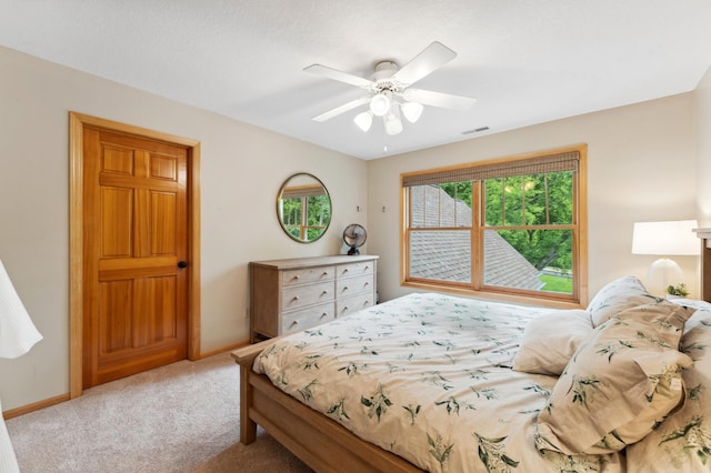 6539 Orchard Ridge Trl, Woodbury, MN 55129 - bedroom featuring carpet, ceiling fan, and baseboards