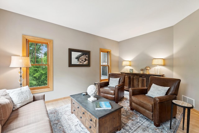 6539 Orchard Ridge Trl, Woodbury, MN 55129 - living area with wood finished floors and baseboards