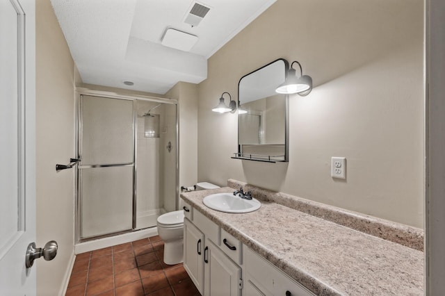 6331 Saint Croix Trl N, Stillwater, MN 55082 - full bath featuring a shower stall, vanity, and tile patterned floors