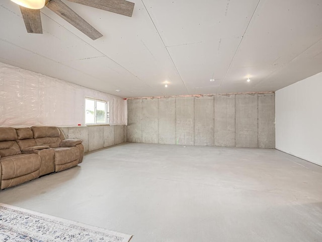 3309 171st Ave NE, Ham Lake, MN 55304 - basement featuring a ceiling fan