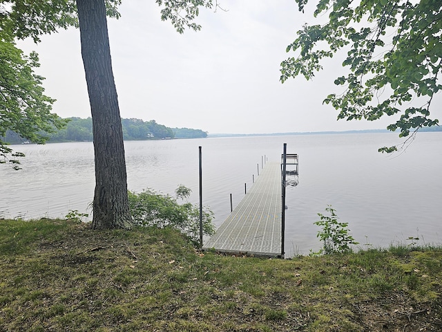 27042 Bluebill Point Rd, Garrison, MN 56450 - dock area featuring a water view