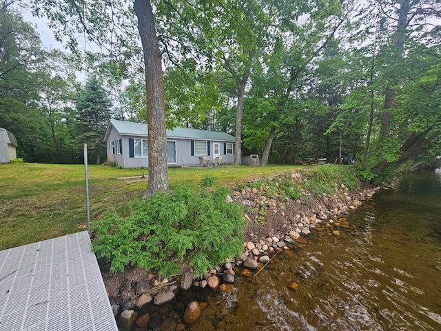 27042 Bluebill Point Rd, Garrison, MN 56450 - view of green lawn featuring a water view