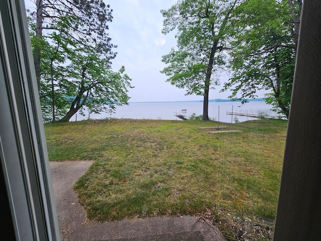 27042 Bluebill Point Rd, Garrison, MN 56450 - view of yard with a water view