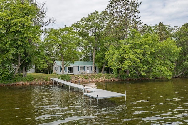 27042 Bluebill Point Rd, Garrison, MN 56450 - dock featuring a water view