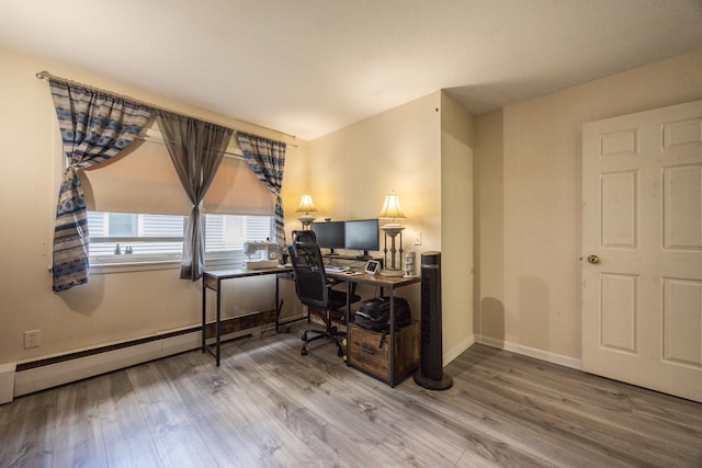 836 Milligan Ave, Wabasha, MN 55981 - home office with wood finished floors and baseboards