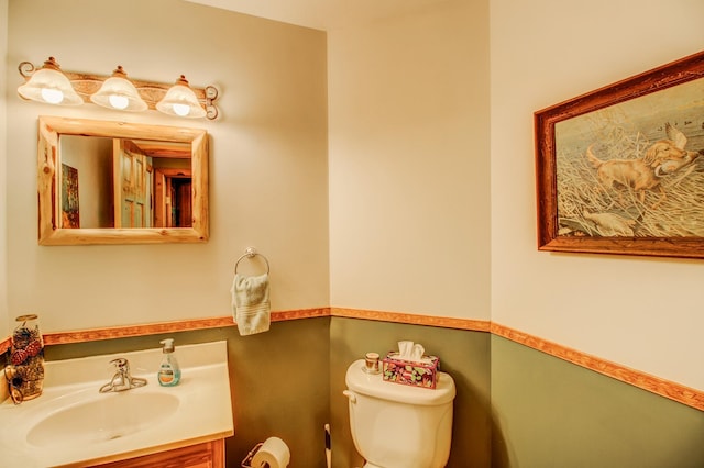 8824 Bittersweet Cir, Breezy Point, MN 56472 - half bath with vanity and toilet