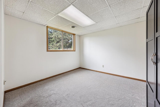 2140 Prospect Dr NE, Saint Cloud, MN 56304 - carpeted spare room with a paneled ceiling and baseboards