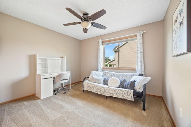 1893 White Oak Dr, Chaska, MN 55318 - office space featuring light carpet, ceiling fan, and baseboards
