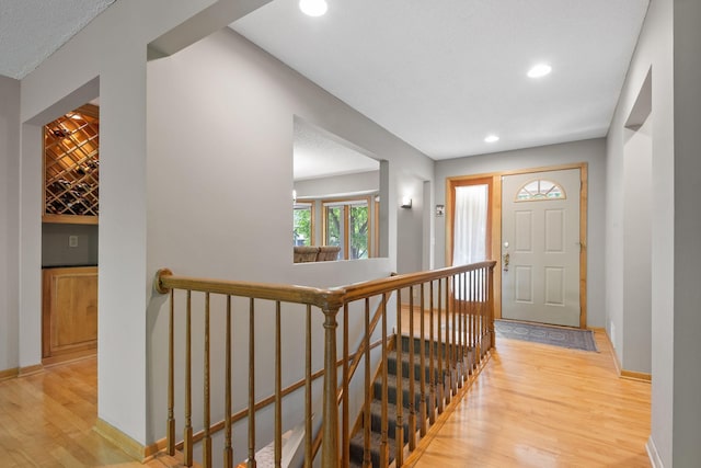 6136 Arctic Way, Edina, MN 55436 - foyer with light wood finished floors and recessed lighting