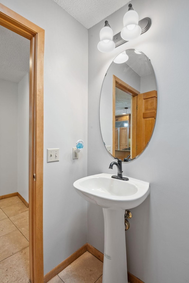 6136 Arctic Way, Edina, MN 55436 - bathroom with a textured ceiling and tile patterned flooring