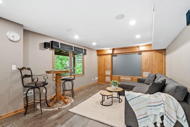 6136 Arctic Way, Edina, MN 55436 - living room featuring recessed lighting and wood finished floors
