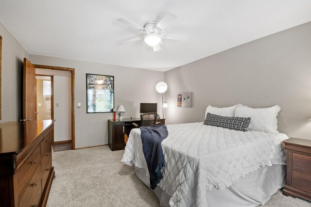 6136 Arctic Way, Edina, MN 55436 - bedroom featuring light colored carpet and ceiling fan