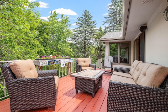 6136 Arctic Way, Edina, MN 55436 - deck featuring outdoor lounge area