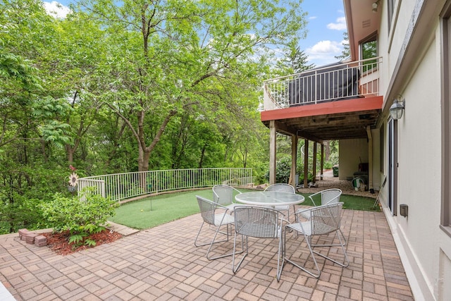 6136 Arctic Way, Edina, MN 55436 - view of patio with a putting green and outdoor dining area