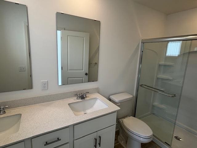 6272 205th St N, Forest Lake, MN 55025 - bathroom featuring a stall shower and double vanity