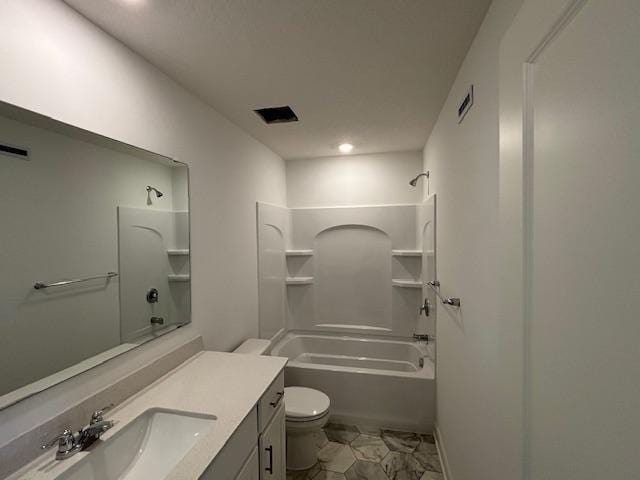 6272 205th St N, Forest Lake, MN 55025 - bathroom featuring vanity,  shower combination, and recessed lighting