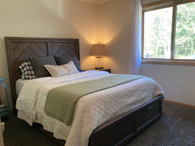 1496 Willard Lake Rd NW, Powers Twp, MN 56435 - bedroom featuring multiple windows, carpet floors, and baseboards