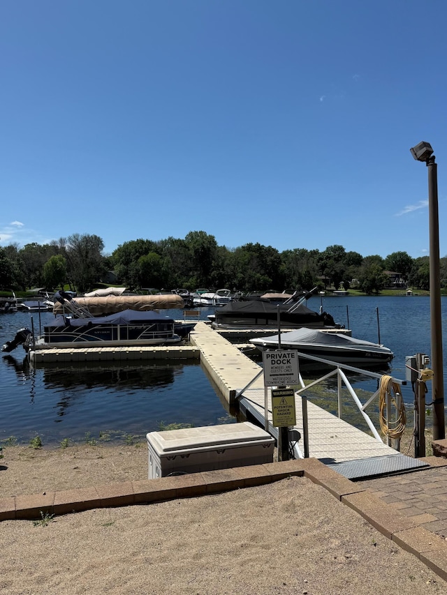 6813 Boudin St NE, Prior Lake, MN 55372 - dock featuring a water view