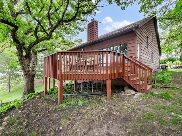 21534 275th Ave, Glenwood Twp, MN 56381 - view of wooden deck