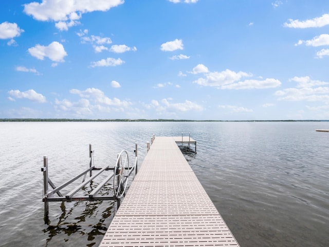 21534 275th Ave, Glenwood Twp, MN 56381 - dock area featuring a water view
