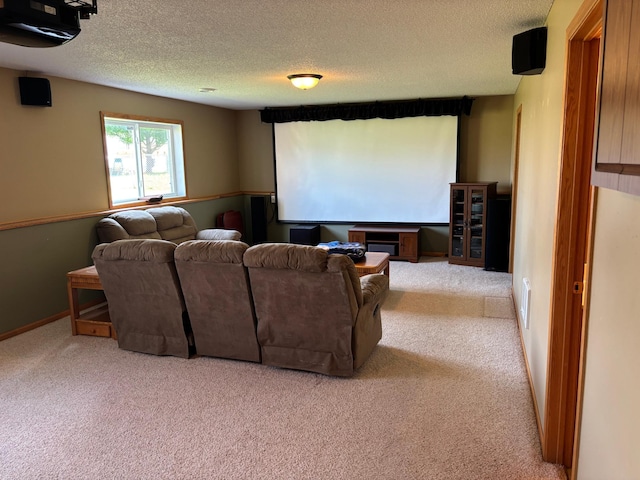 2030 Joes Lake Rd SE, Cambridge, MN 55008 - carpeted cinema with a textured ceiling