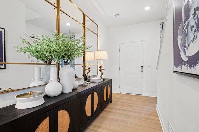 2451 Jandell Ave NE, Saint Michael, MN 55376 - hallway featuring light wood-style flooring and recessed lighting