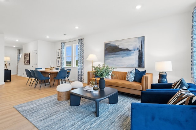 2451 Jandell Ave NE, Saint Michael, MN 55376 - living room featuring light wood-style floors and recessed lighting