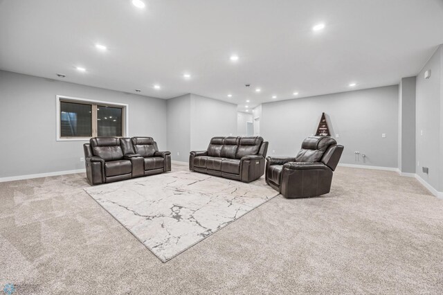 7886 Firefly Ln, Horace, ND 58047 - living room with carpet, recessed lighting, and baseboards