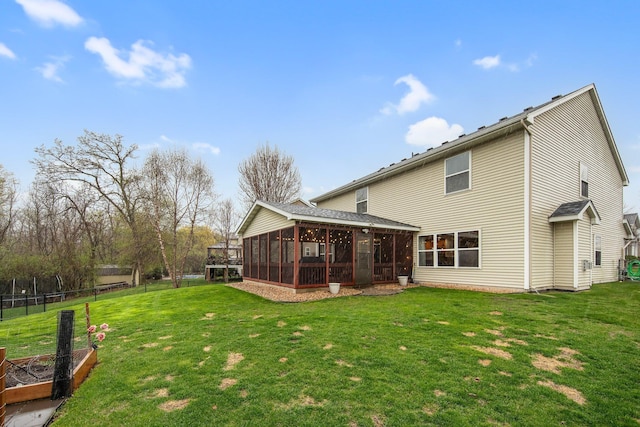 10542 188th Ave NW, Elk River, MN 55330 - rear view of house with a sunroom