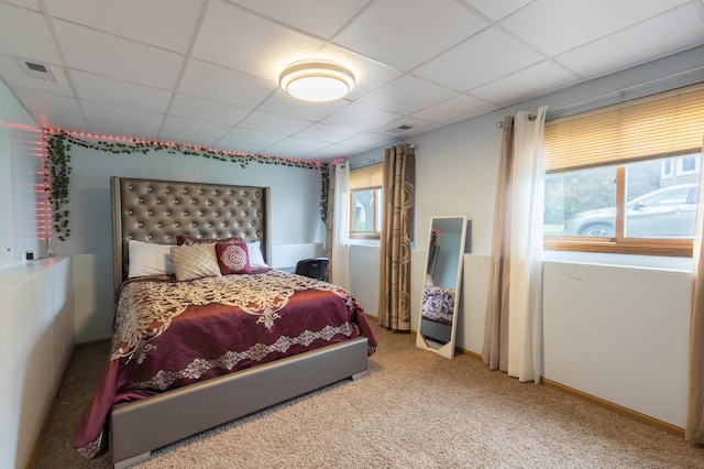 9309 Loch Lomond Ln, Brooklyn Park, MN 55443 - carpeted bedroom featuring a drop ceiling