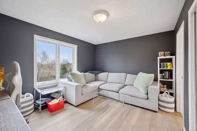 330 Lythrum Ln, Medina, MN 55340 - living room featuring wood finished floors and a textured ceiling