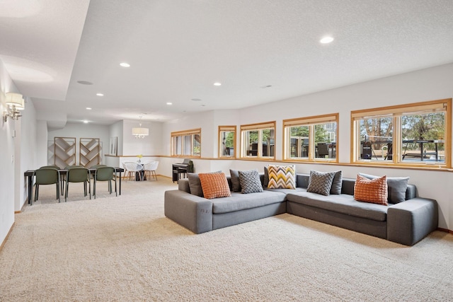 330 Lythrum Ln, Medina, MN 55340 - living room with carpet floors, recessed lighting, and baseboards