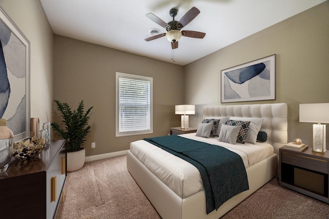 67457 152nd Ave, Greenfield Twp, MN 55981 - carpeted bedroom featuring baseboards and ceiling fan