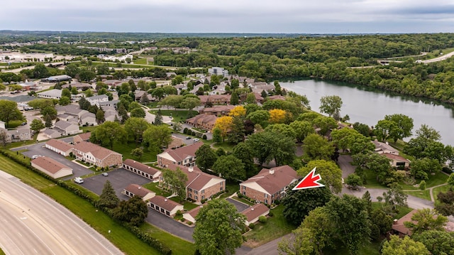2051 Carriage Dr SW Unit 2051A, Rochester, MN 55902 - aerial perspective of suburban area featuring a large body of water