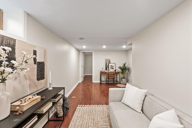 713 83rd Ave NE, Spring Lake Park, MN 55432 - living room with wood finished floors, recessed lighting, and baseboards