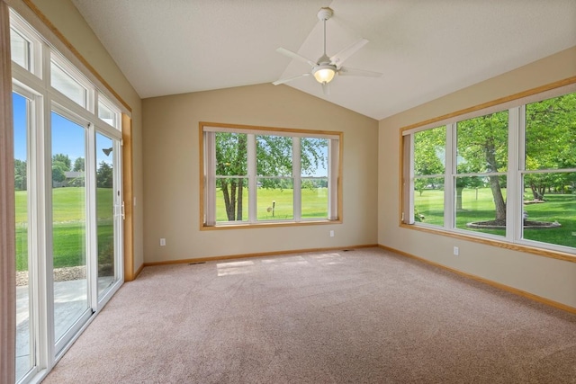 1223 Cypress Dr W, Annandale, MN 55302 - unfurnished sunroom featuring lofted ceiling