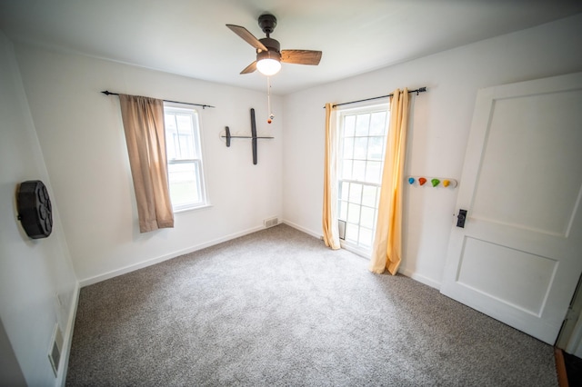109 2nd St SW, Blooming Prairie, MN 55917 - carpeted spare room with ceiling fan and baseboards