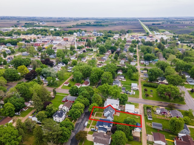 109 2nd St SW, Blooming Prairie, MN 55917 - aerial view of residential area featuring property parcel outlined
