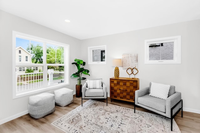 729 Burr St N, Saint Paul, MN 55130 - sitting room with wood finished floors and baseboards