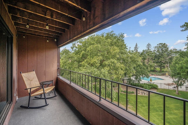 7510 Cahill Rd Unit 217B, Edina, MN 55439 - balcony featuring view of pool