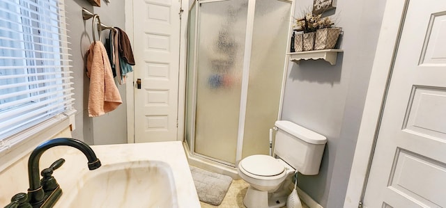 2753 Maple Ave, Slayton, MN 56172 - full bath featuring a stall shower, a sink, and toilet