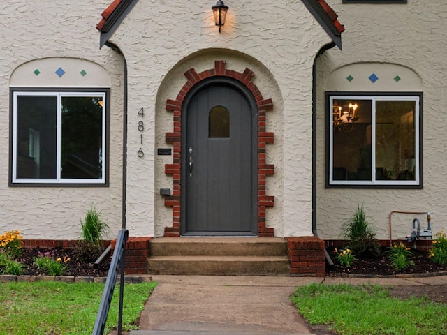 4816 3rd Ave S, Minneapolis, MN 55419 - property entrance featuring stucco siding