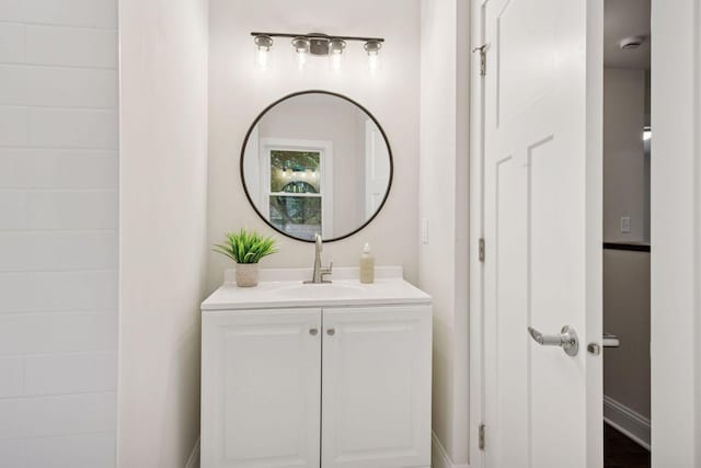 4816 3rd Ave S, Minneapolis, MN 55419 - bathroom featuring vanity and baseboards