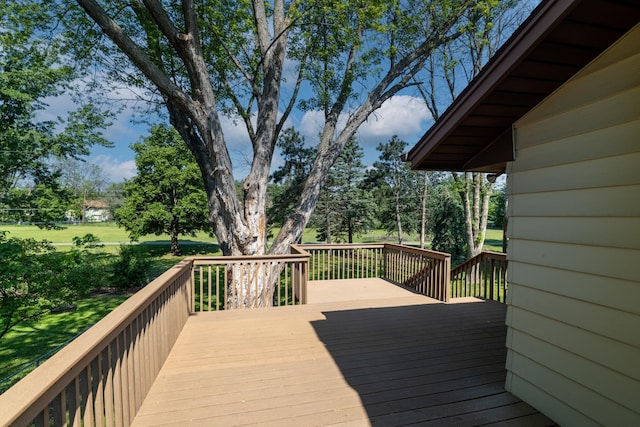 11748 Bittersweet St NW, Coon Rapids, MN 55433 - view of wooden deck