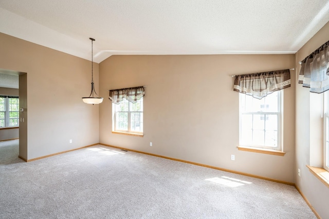 1005 Providence Dr, Shakopee, MN 55379 - empty room featuring carpet flooring, baseboards, and lofted ceiling