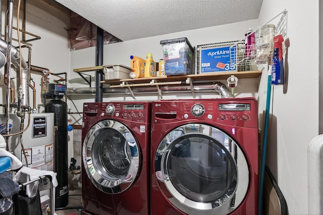 5711 Donegal Dr, Shoreview, MN 55126 - washroom featuring washer and clothes dryer and a textured ceiling