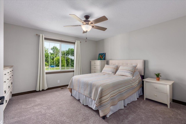 1609 75th Ave, Hammond, WI 54015 - carpeted bedroom with ceiling fan and a textured ceiling