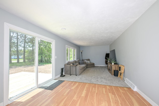 809 Crestwood Dr, Wrenshall, MN 55797 - living area with light wood-type flooring and baseboards