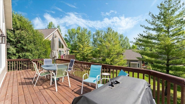 4132 Omaha Ln NW, Alexandria, MN 56308 - deck with outdoor dining area